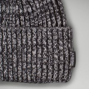 Textured fleece-lined knit beanie